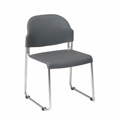 Picture of Black Plastic Stacking Chair 4 Pack *D