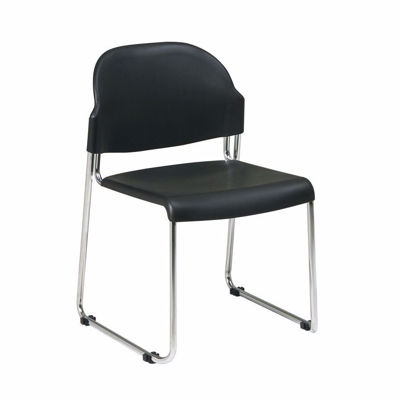 Picture of Black Plastic Stacking Chair 2 Pack *D