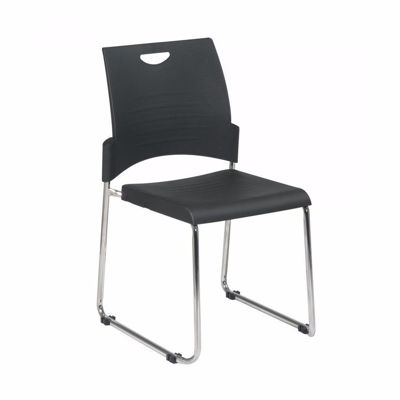Picture of Black Sled Base Stack Chair 2 Pack *D