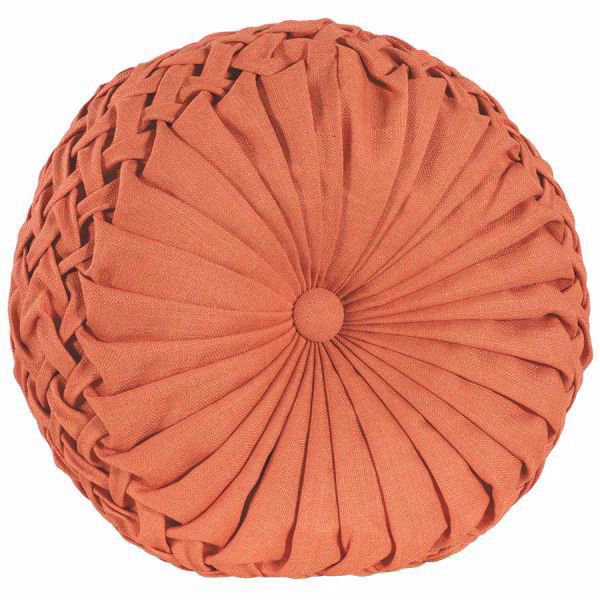 Picture of Round Orange Accent Pillow *P