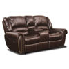 Picture of Brice Brown Reclining Console Loveseat