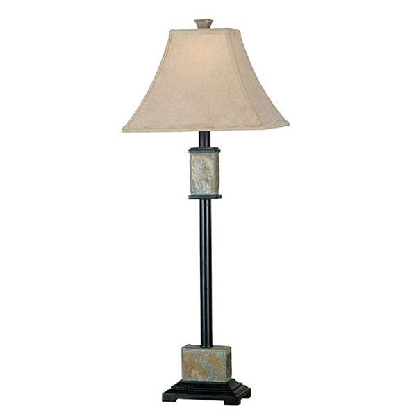 Picture of Pair of Bennington Slate Buffet Table Lamps