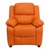 Picture of Deluxe Padded Contemporary Orange Kids Recliner *D
