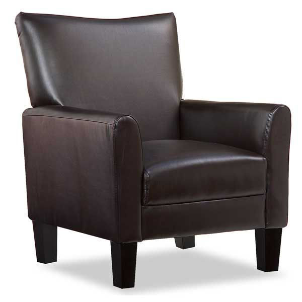 Picture of Brown Bonded Leather Accent Chair