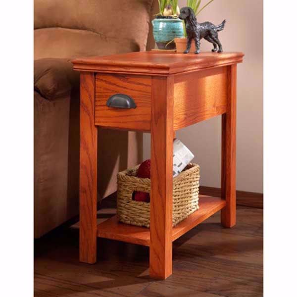 Picture of Chair Side Table, Burnish