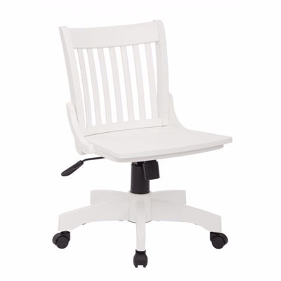 Picture of Armless White Wood Off Chair 101White *D