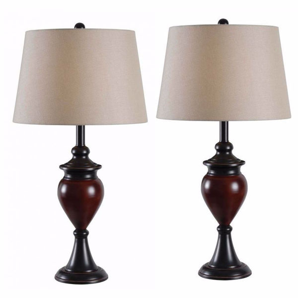 Elliot 2-Pack Table Lamps | 109-32592/2 | 32592ORBS | Kenroy Home | AFW.com