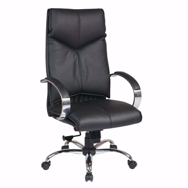 Picture of Black Leather Office Chair *D