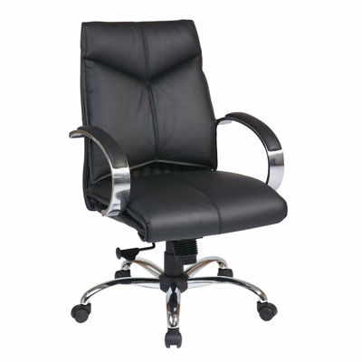 Picture of Black Leather Office Chair