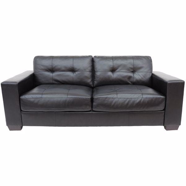 Ashton Black Sofa 9071 63 Qpz Qpu 011, Black Bonded Leather Sofa