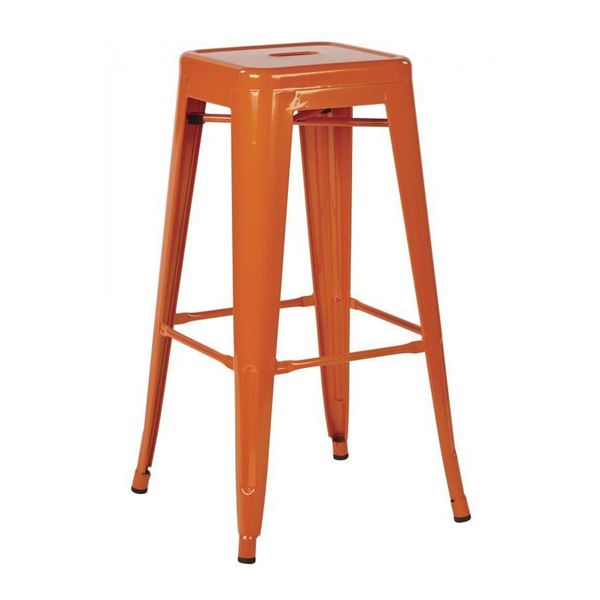 Picture of 30-Inch Mtl Orange Backless Stool, 4-Pack *D