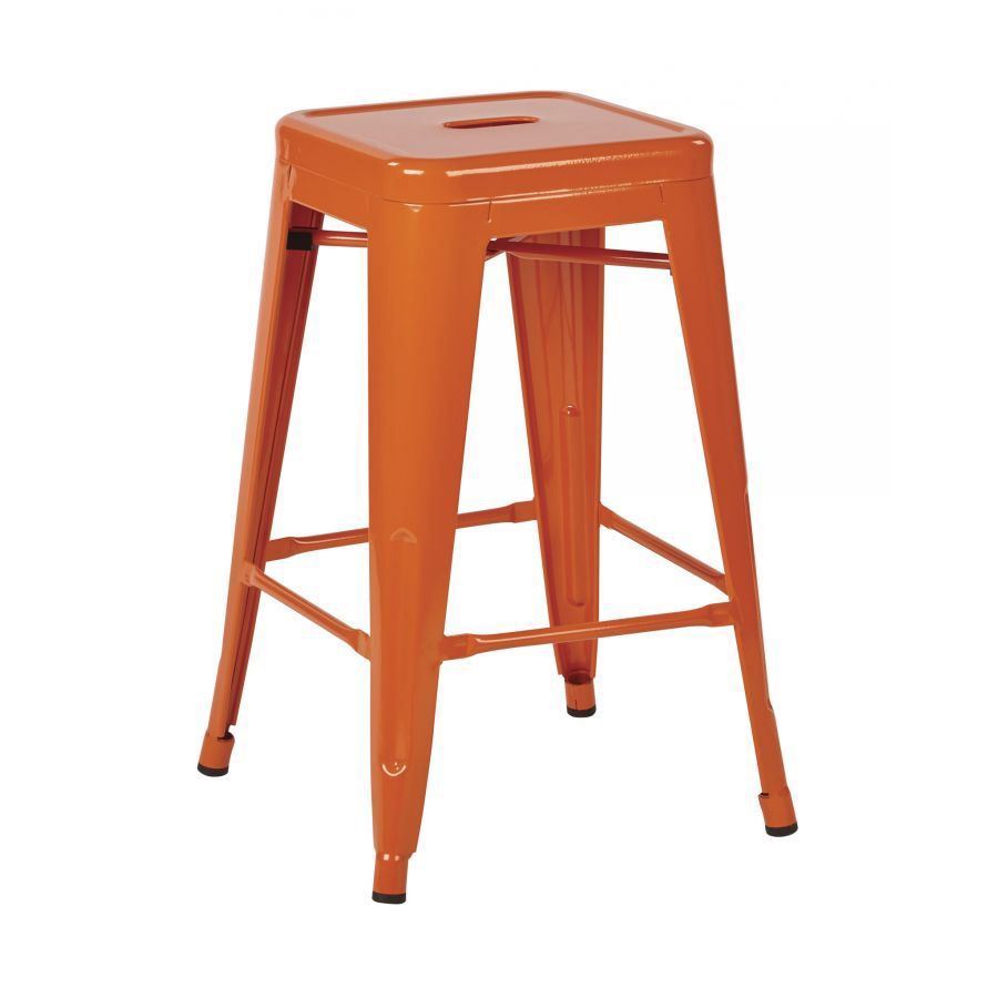 24-Inch Mtl Orange Backless Stool, 4-Pack *D | PTR3024A4-18 | OSP ...