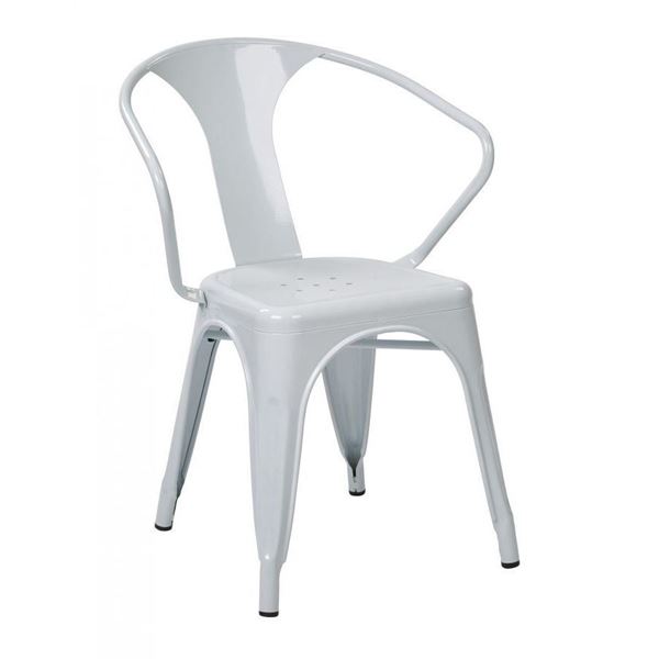 Picture of 30-InchWhite Metal Chair, 4-Pack *D