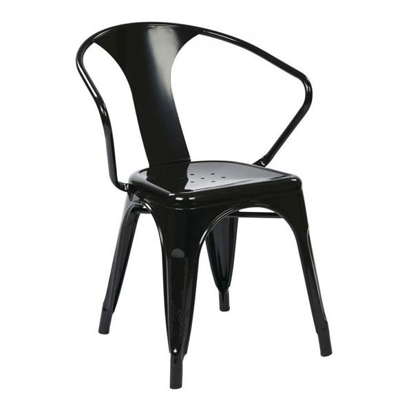 Picture of 30-InchBlack Metal Chair, 2-Pack *D