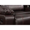 Picture of Brown Bonded Leather Motion Sectional