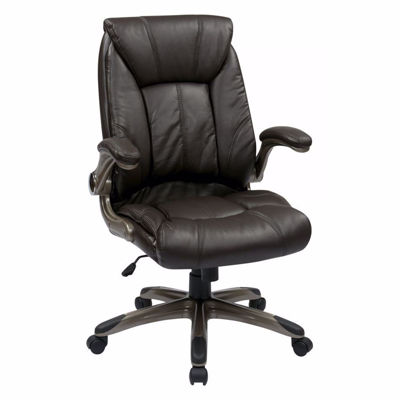 Picture of Faux Leather Mid Back Managers Office Chair