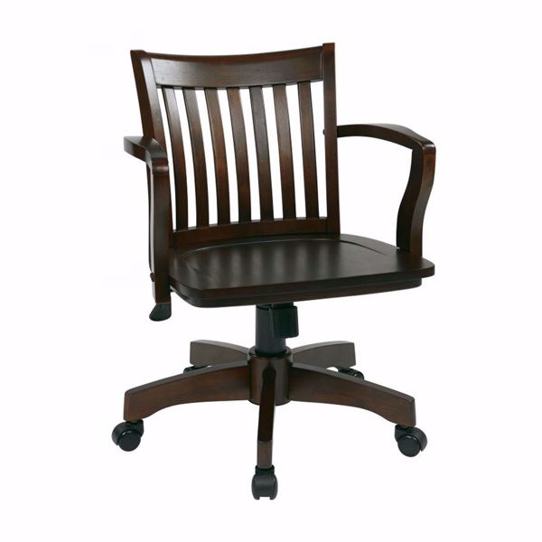 Picture of Espresso Wood Office Chair 105ES *D