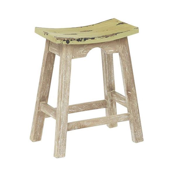 Picture of 24 In Rustic Sage Saddle Stool *D