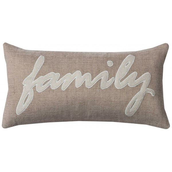 Picture of 11x21 Family Kidney Decorative Pillow *P