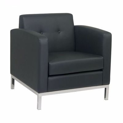 Picture of Wallstreet Black Arm Chair *D