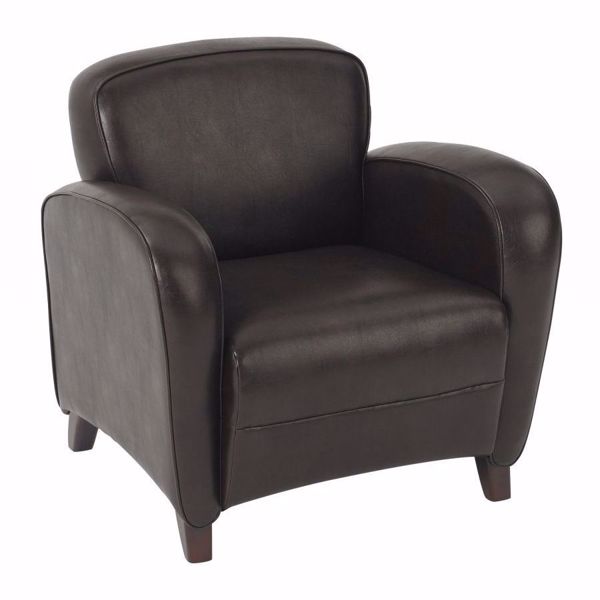 Picture of Mocha Bonded Leather Club Chair *D