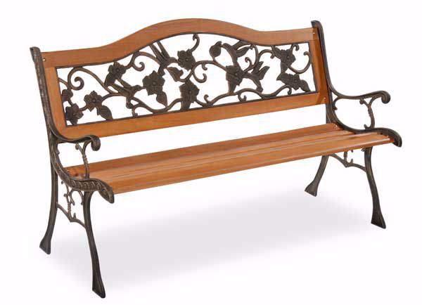 Park Bench With Cast Iron, Iron Outdoor Bench