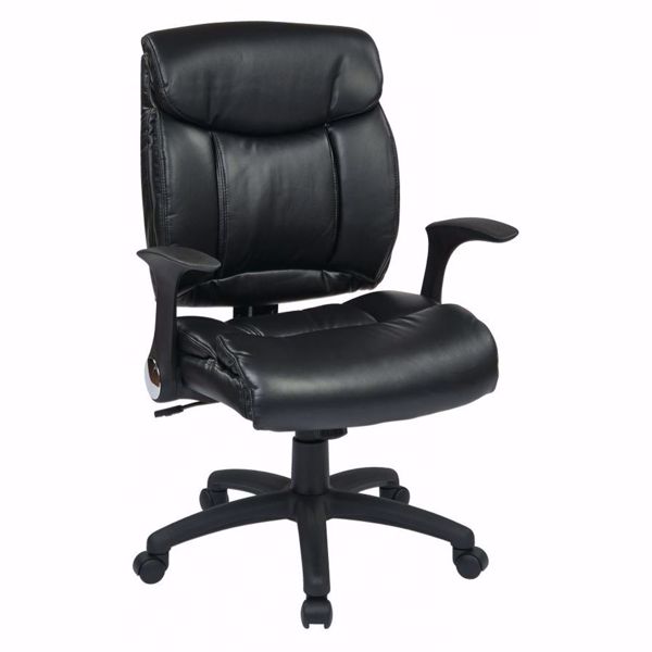 Picture of Faux Leather Managers Chair with Flip Arms *D
