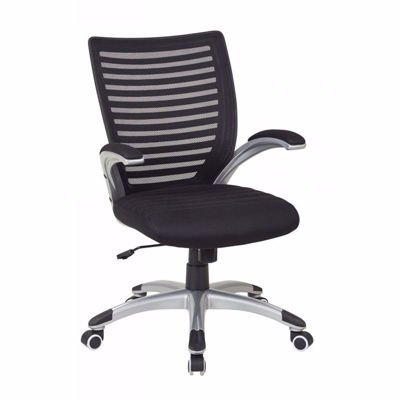Picture of Mesh Black Seat and Screen Back Chair Padded *D