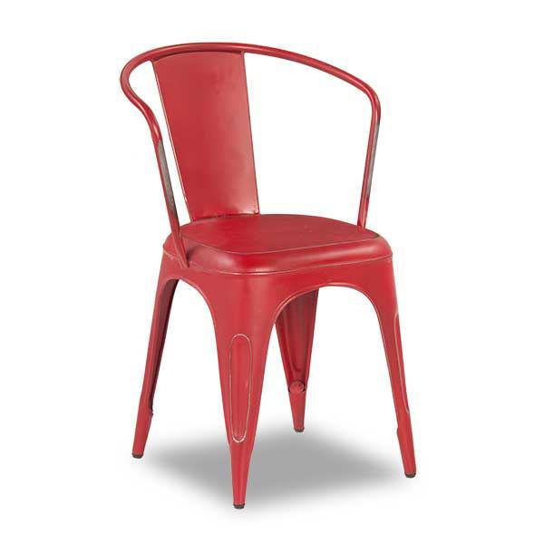 Picture of Red Retro Cafe Arm Chair