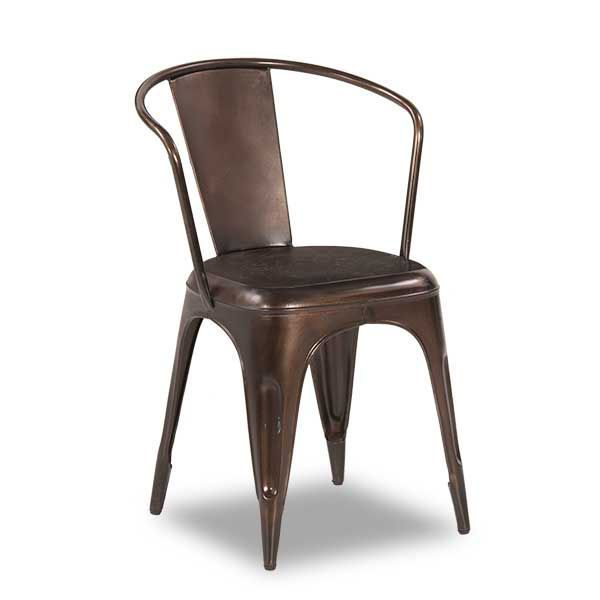 Picture of Bronze Retro Cafe Arm Chair