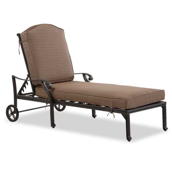 Picture of Cast Aluminum Chaise With Cushion