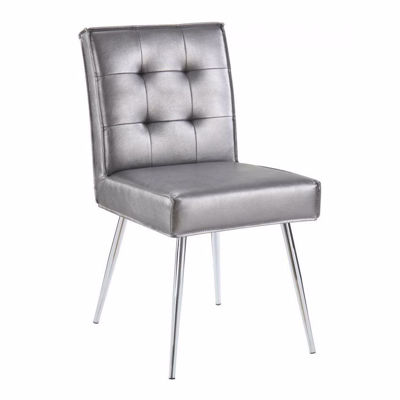 Picture of Pewter Tuffed Dining Chair *D