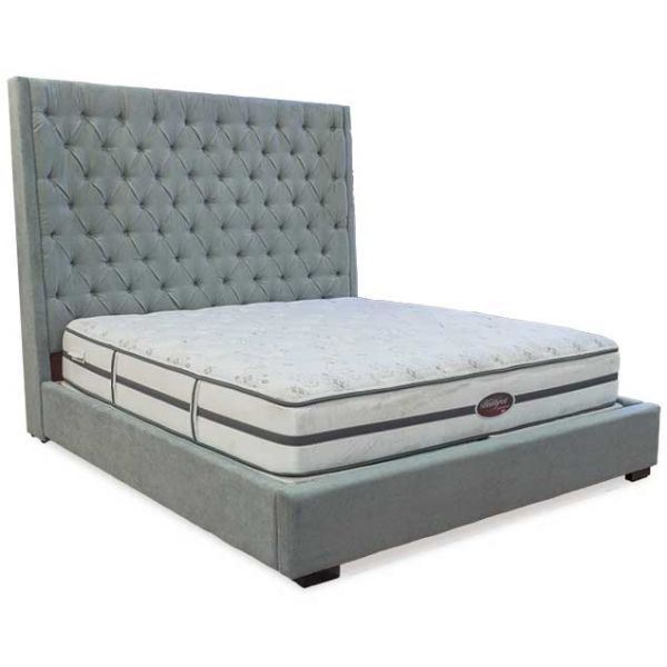 4392-KBED Caprice Upholstered King Bed C4392A-GY0G55GYXX Lifestyle E ...