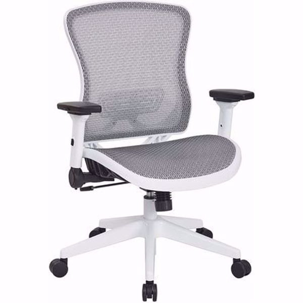 Picture of White Mesh Office Chair 525W-W11N11F2W *D