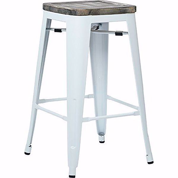 Picture of Bristow Metal Barstool Wd Seat 4 Pack *D