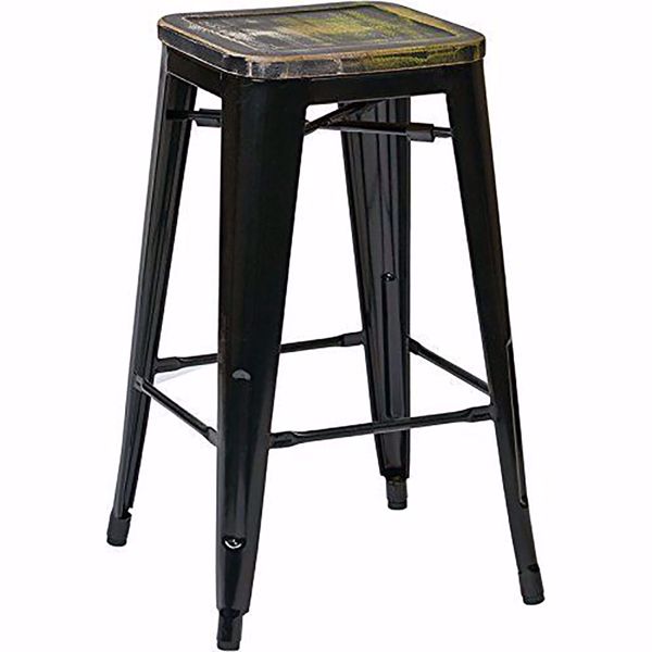 Picture of Bristow Metal Barstool Wd Seat 4 Pack *D