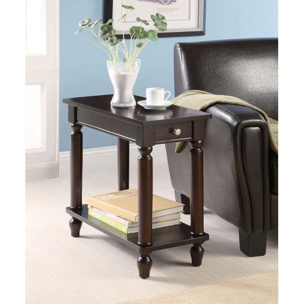 Picture of Chairside Table, Cappuccino *D