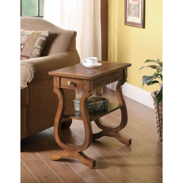 Picture of Chairside Table, Warm Brown *D