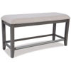 Picture of Omaha Grey Upholstered Counter Bench