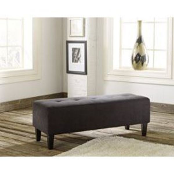 Picture of Black Sinko Oversized Accent Ottoman *D