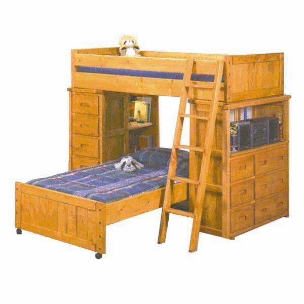Picture of Bunkhouse Storage Loft Bunk Bed