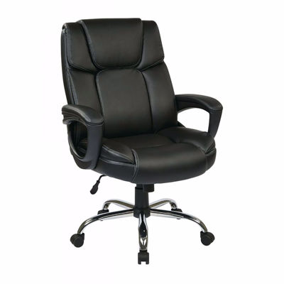 Picture of Black Bonded Leather Office Chair