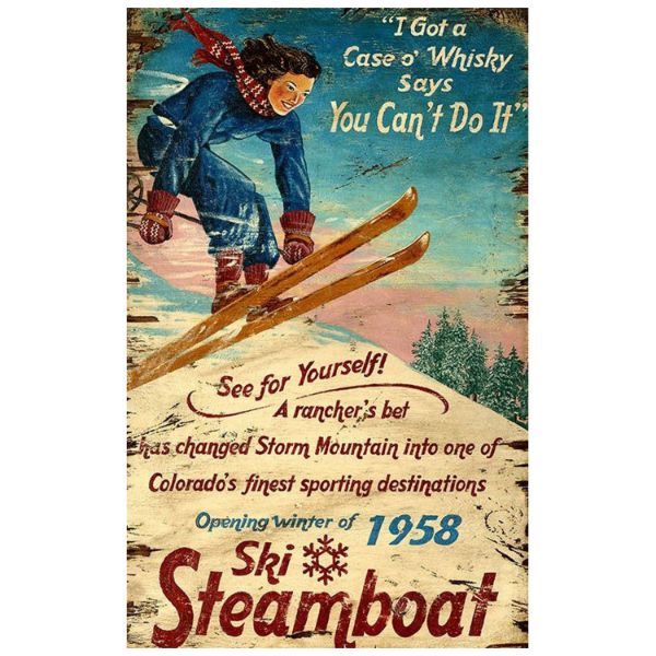 Picture of Ski Steamboat Wood Wall Art