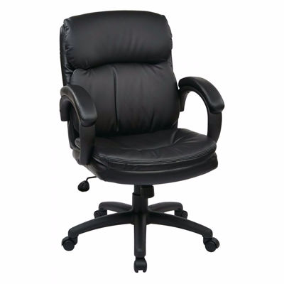 Picture of Mid Back Black Bonded Leather Executive Chair *D