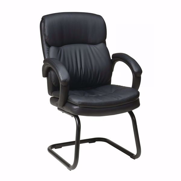 Picture of Bonded Leather Visitors Chair with Padded Arms *D