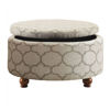 Picture of Gray Storage Ottoman *D