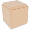 Picture of Yellow Storage Ottoman with Tr