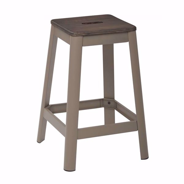Picture of Hammond 26in DK WD Mtl Frost Espresso Barstool *D