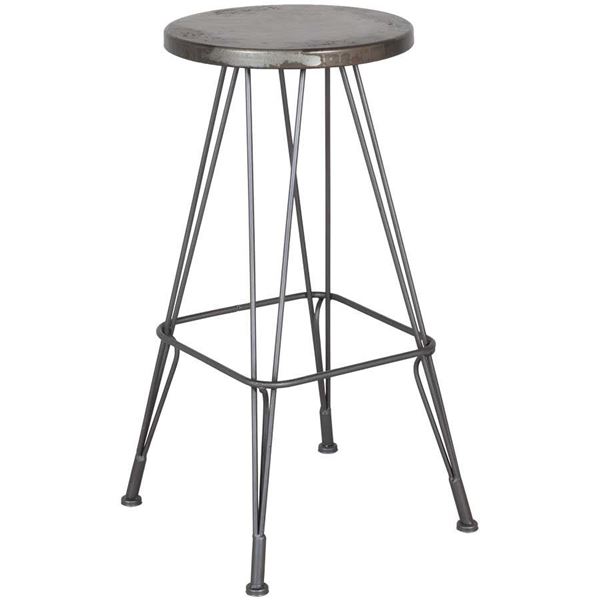 Vintage Industrial Iron Barstool | CZ-6041 | | AFW.com