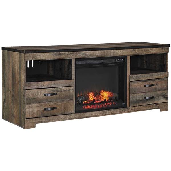 Trinell Console With Fireplace W446 Set, How To Install Ashley Fireplace Insert